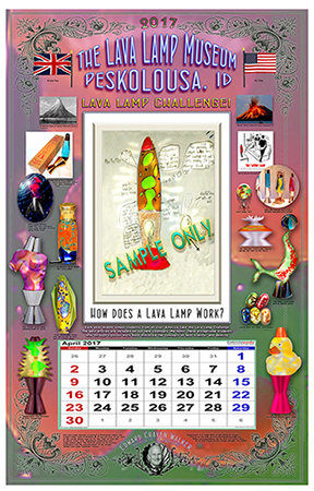 Lava Lamp Museum Calendar by CT Chew