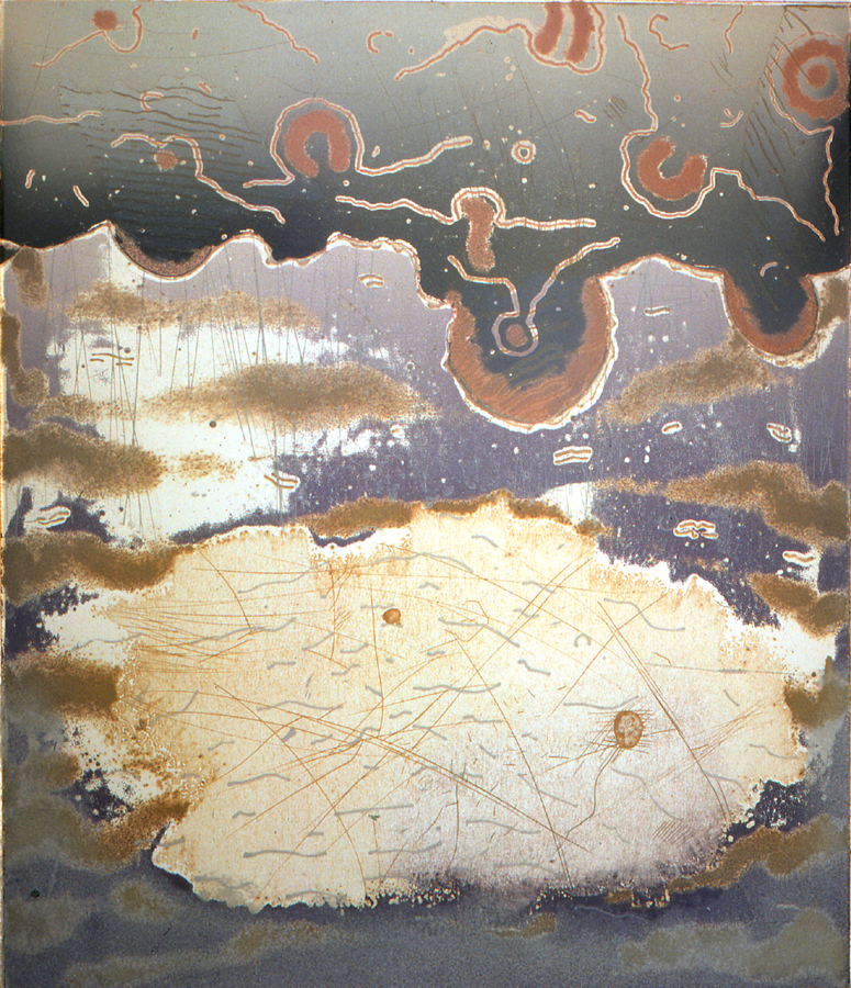 FLT7, collagraph by C.T. Chew