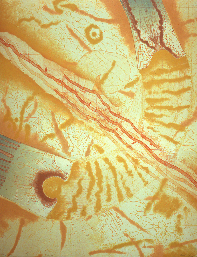 More ZZs, Collagraph by C T Chew