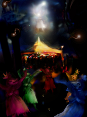 C.T. Chew Dancing at the VFF Giclee on Paper