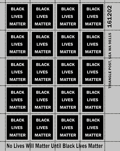 Black Lives Matter, Artistamps, by C.T. Chew Black Lives Matter, Artistamps, by C.T. Chew