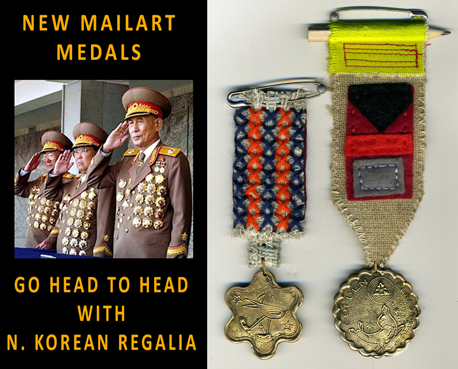 Mailart Medals by CTChew and Carina Granlund Mailart Medals by CTChew and Carina Granlund