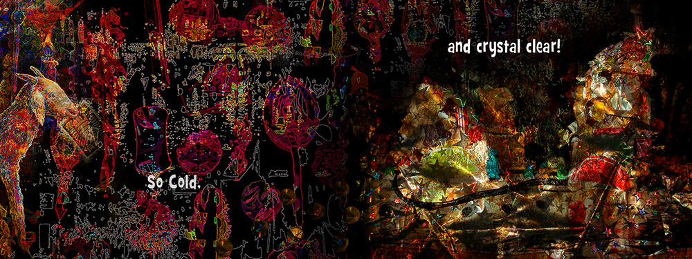 Now Then, Gaze Into Winter by Carl Chew, pages 18 and 19